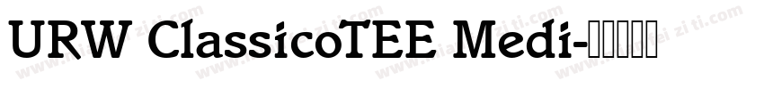 URW ClassicoTEE Medi字体转换